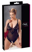 Cottelli Plus Size - krajkové body (černé) - XXL