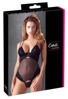 Cottelli String Body - sametové body (černé) - 85C/L