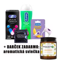 Durex balíček + svíčka Air Wick