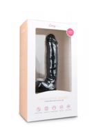 Easytoys - dildo s varlaty a přísavkou (22,5cm) - černé