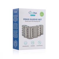 Easytoys Penis Sleeve - sada návleků na penis - kouřová (6ks)