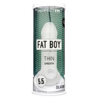 Fat Boy Thin - návlek na penis (15 cm) - mléčně bílá