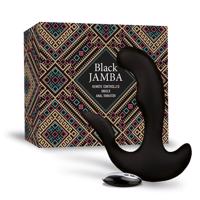 FEELZTOYS Black Jamba - dobíjecí, rádiem řízený, vyhřívaný anální vibrátor (černý)