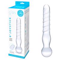 GLAS - dvoustranné, skleněné dildo (průhledné)