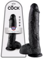 King Cock 10 dildo s varlaty (25 cm) - černý