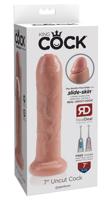 King Cock 7 - realistický dildo (18 cm) - přírodní