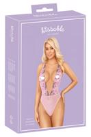 Kissable - body s růžovou výšivkou (růžová) - L/XL