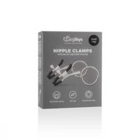 Metal Nipple Clamps With Ring - kolíčky na bradavky s kroužky (1 pár)