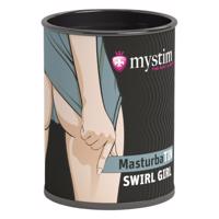 Mystim MasturbaTIN Swirl Girl - vlnitý masturbátor (bílý)