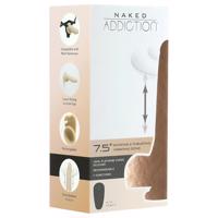 Naked Addiction Thrusting 7,5 - přírazový vibrátor (19cm) - přírodní