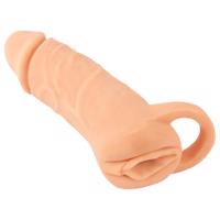 Nature Skin - návlek na penis a umělá vagína - 18 cm (přírodní)