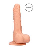 RealRock Dong 10 - realistické dildo s varlaty (25 cm) - přírodní