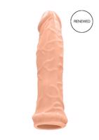 RealRock Penis Sleeve 6 - návlek na penis (17cm) - přírodní barva