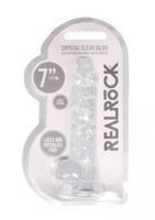 REALROCK - průsvitné realistické dildo - vodočisté (17cm)