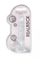 REALROCK - průsvitné realistické dildo - vodočisté (19cm)