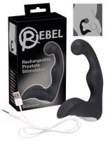 Rebel - akumulátorový vibrátor na prostatu (černý)