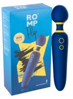 ROMP Flip Wand - dobíjecí, vodotěsný masážní vibrátor (modrý)