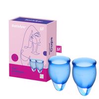 Satisfyer menštruační kalíšek Feel Confident set 2ks Dark Blue