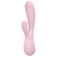 Satisfyer Mono Flex - chytrý vodotěsný vibrátor (světle růžová)