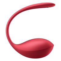 Satisfyer Shiny Petal - rádiové vibrační vajíčko (červené)