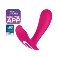 Satisfyer Top Secret - chytrý 2-motorový vibrátor (růžový)