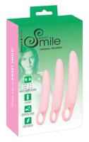 SMILE - Vaginal Trainers - sada dild - růžová (3dílná)