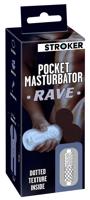 STROKER Rave - umělý anální masturbátor (průhledný)