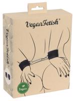 Vegan Fetish - pouta na zápěstí s krátkou řetízkem (černé)