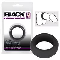 You2Toys Black Velvet Cock Ring - krúžok na penis (3,2cm) černý