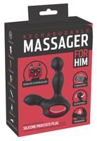 You2Toys - Massager - nabíjecí, rotační vibrátor s ohřívací funkcí na dálkové ovládání (černý)